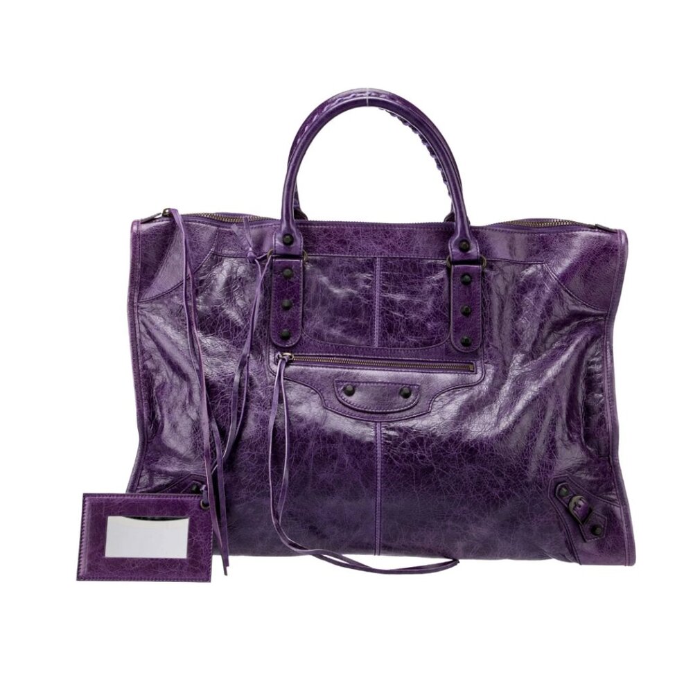 Balenciaga Leather Motocross Classic Weekender